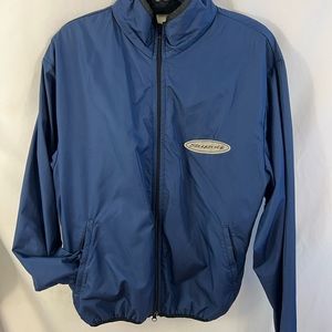 Sugoi Jacket Womens L Blue Full Zip Pockets Windbreaker Cycling Vented